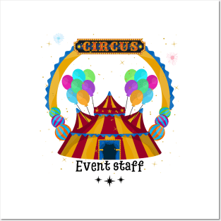 Circus Event Staff Posters and Art